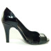 Feito Pra Você * Peep Toe 15613 em verniz Preto