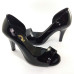 Feito Pra Você * Peep Toe 15613 em verniz Preto