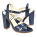 Sandália 22643 Metalizado Azul