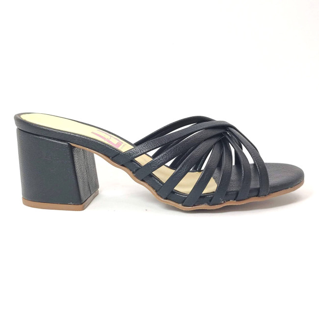 Tamanco 22654 couro Preto