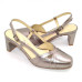 Slingback  21633 Couro Prata Velho