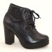 Outlet - Bota Meia Pata 23700 em Couro Preto