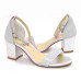 Sandália 22662 Gliter Prata