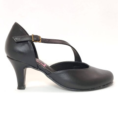 Sapato 23602 Couro Preto