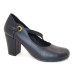 Sapato 23604 em couro Preto