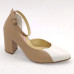 Sapato 23615 Nude e Off White