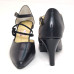 Sapato 23617 em couro Preto