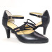 Sapato 23617 em couro Preto