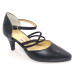 Sapato 23617 em couro Preto