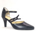 Sapato 23617 em couro Preto