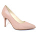 Scarpin 17656 couro Nude