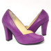 Scarpin 22669 em  Couro Uva