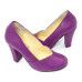 Scarpin 22669 em  Couro Uva