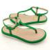 Flatform Papete 24106 Couro Verde