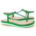 Flatform Papete 24106 Couro Verde