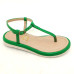 Flatform Papete 24106 Couro Verde