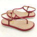 Flatform Papete 24106 Couro Vermelho