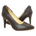 Scarpin 24608 em couro Café