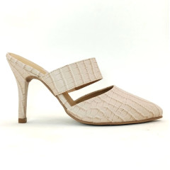 Feito pra Você * Mule 25610 Croco Bege