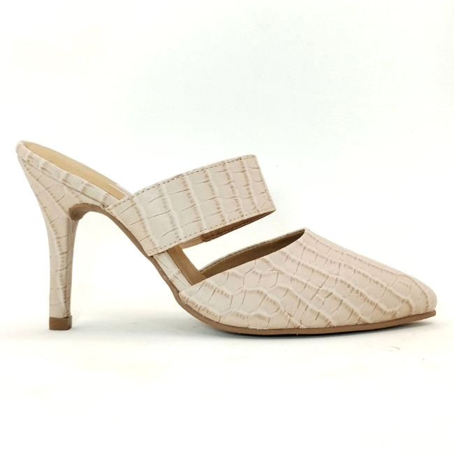 Feito pra Você * Mule 25610 Croco Bege
