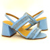 Sandalia 25619 Couro Azul