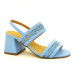 Sandalia 25619 Couro Azul