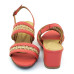 Sandalia 25620 Couro Coral
