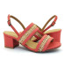 Sandalia 25620 Couro Coral