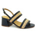 Sandalia 25620 Couro Preto