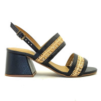 Sandalia 25620 Couro Preto