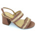 Sandalia 25620 Couro Tabaco