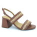 Sandalia 25620 Couro Tabaco