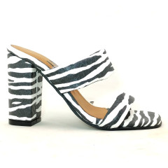 Tamanco Mule 25607 Zebra