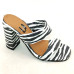 Tamanco Mule 25607 Zebra